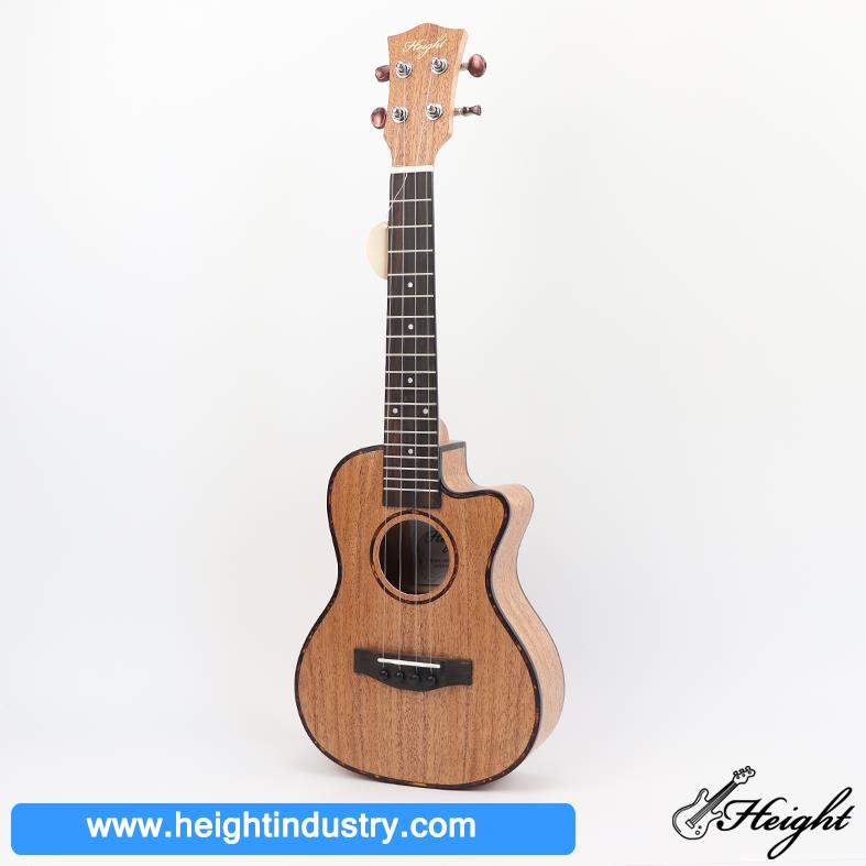 HC02C Mahogany Ukulele Cutaway Body 11