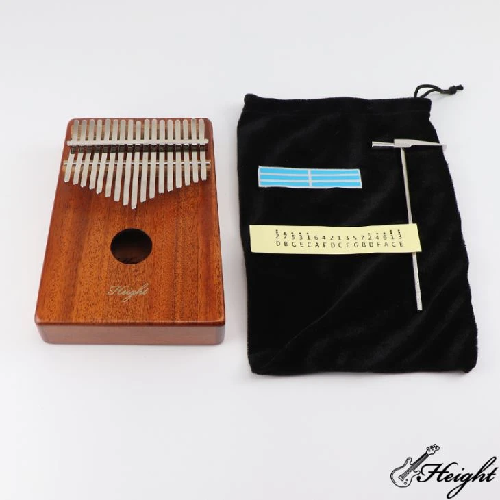 Mahogany 17 Key Kalimba Mbira Thumb Piano